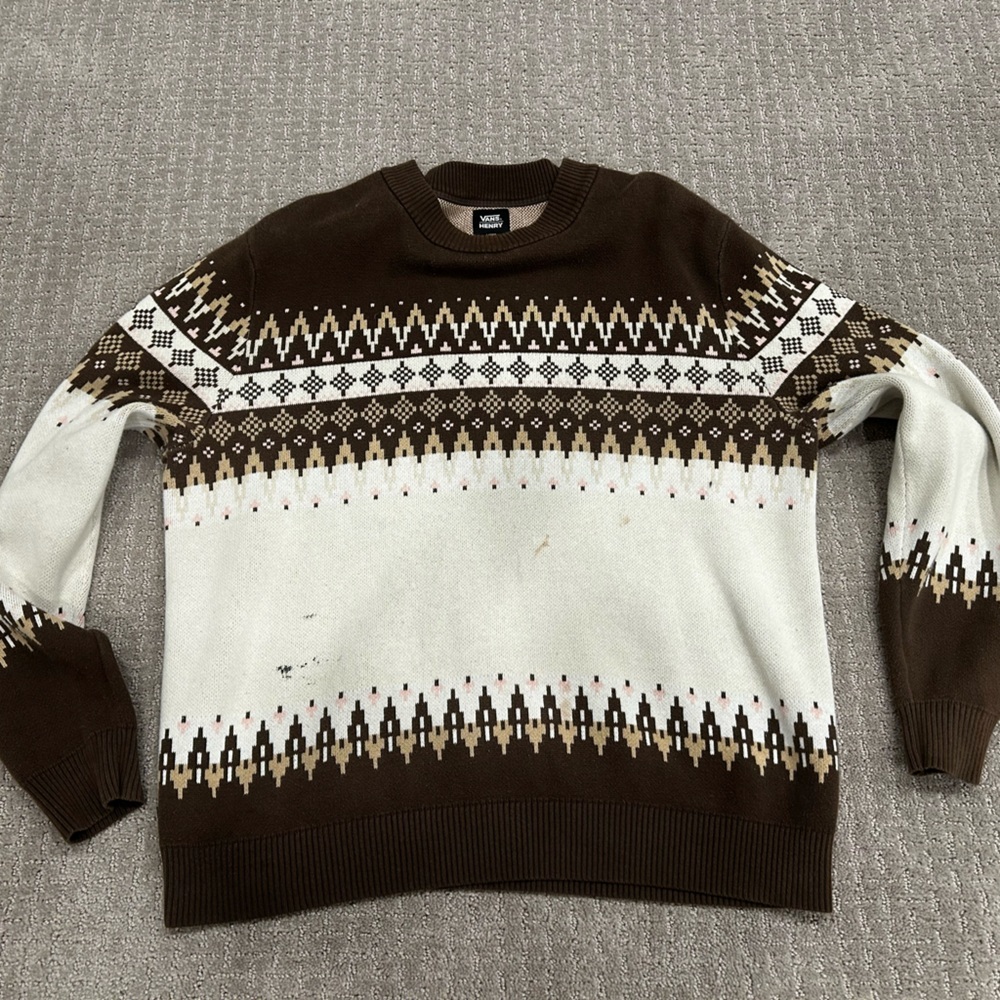 Vans brown Y2K sweater